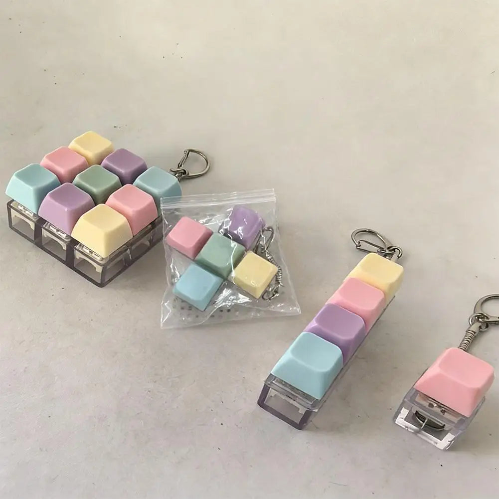 Keyboard Clicker Fidget Keychain