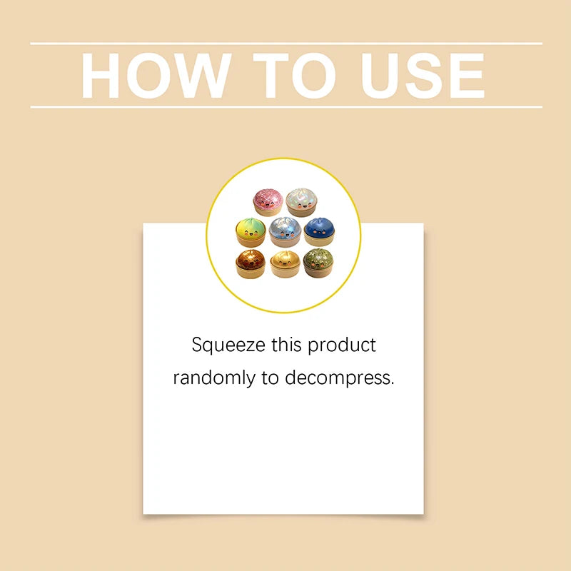 Glitter Dumpling Squeeze Ball