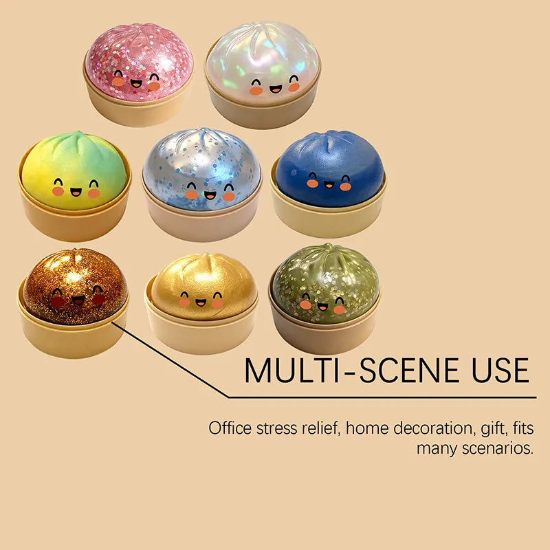 Glitter Dumpling Squeeze Ball