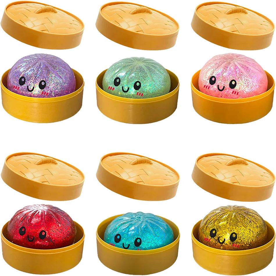 Glitter Dumpling Squishy Fidget Toy (6 Styles)