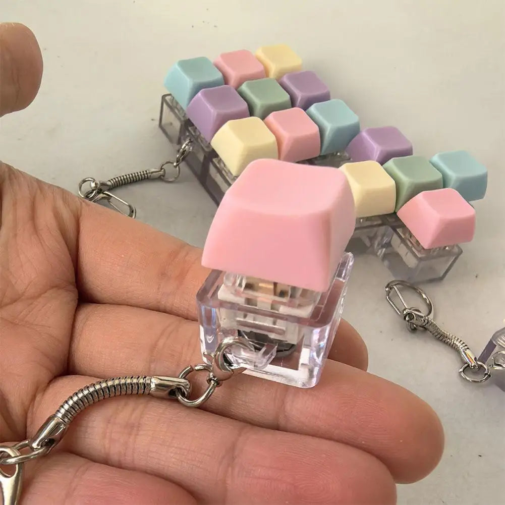 Keyboard Clicker Fidget Keychain