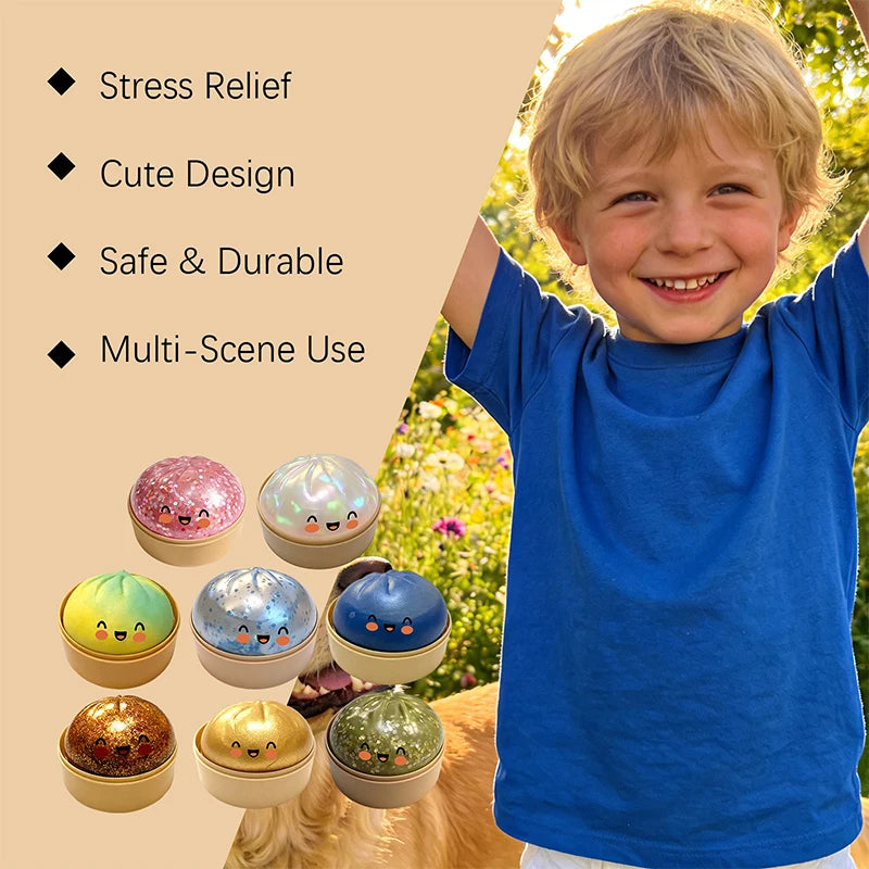Glitter Dumpling Squeeze Ball